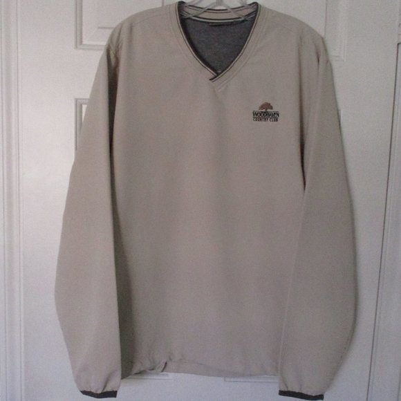 Ashworth Mens L/S Woodhaven Golf Club Palm Desert V-Neck Windbreaker NWOT - Med. - Picture 2 of 3